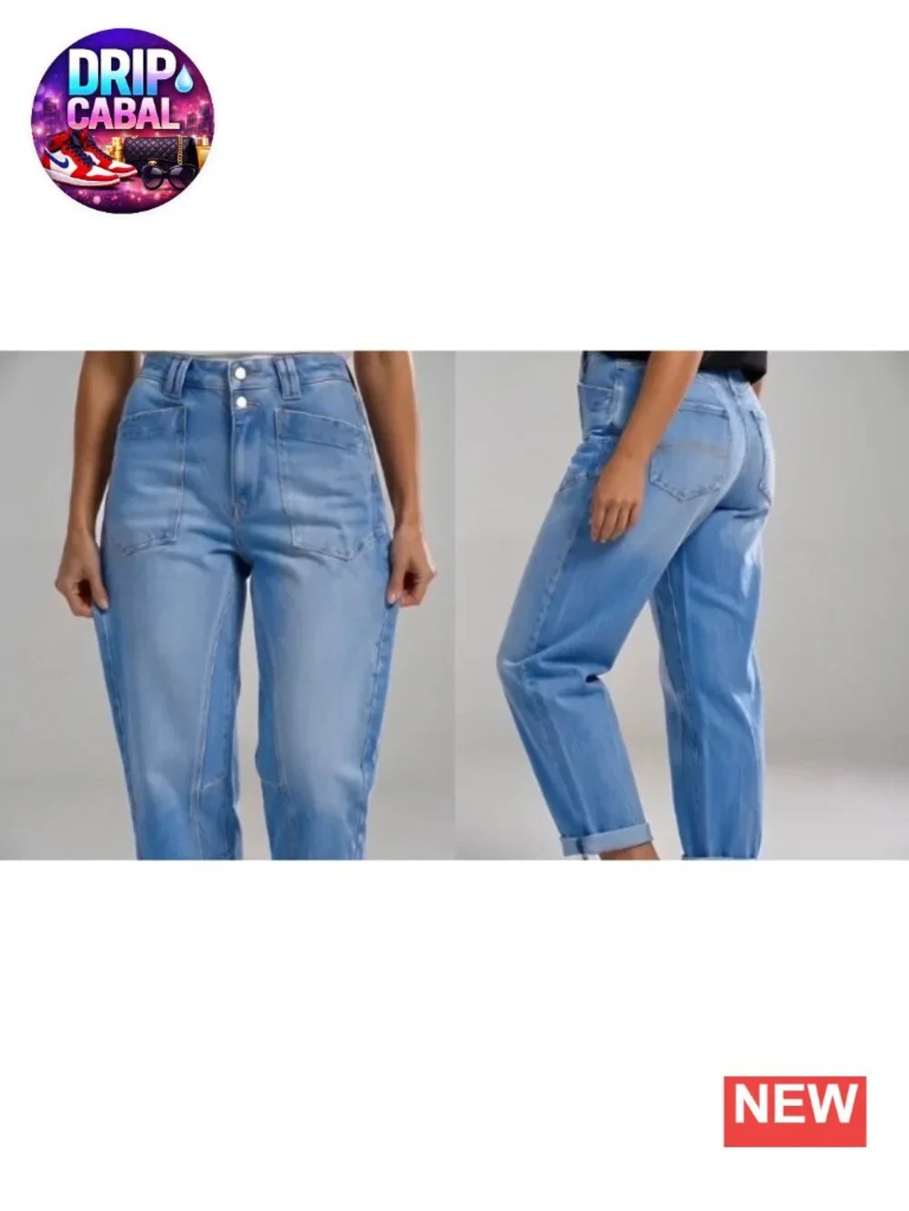 Mid Rise Barrel Leg Crop Jeans for Women Cotton Stretch High Waist